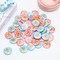 100 Pcs Bear Baby Shower Gender Reveal Buttons Team Pink Blue Gender Reveal Button Pins Watercolor Baby Shower Badges Pins for Party Game Supplies, 1.5 Inches
